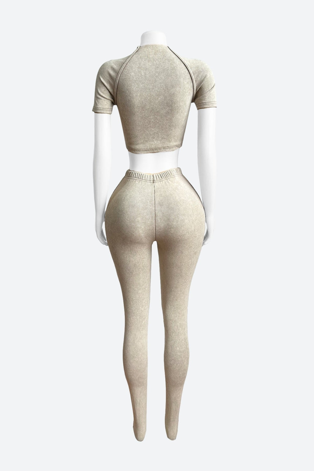 Ribbed Fabric Washed Set Lavish Daily