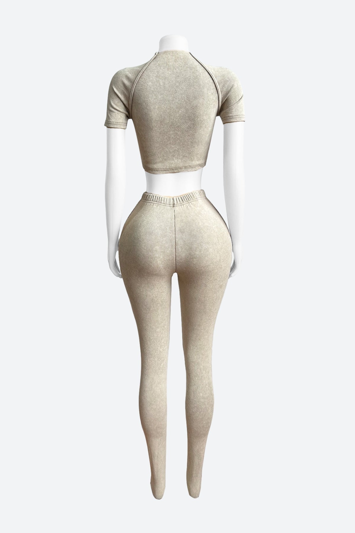 Ribbed Fabric Washed Set Lavish Daily