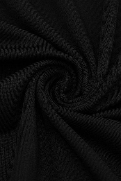 Plush-Cuff Mock-Neck Long-Sleeve Mini Dress Lavish Daily