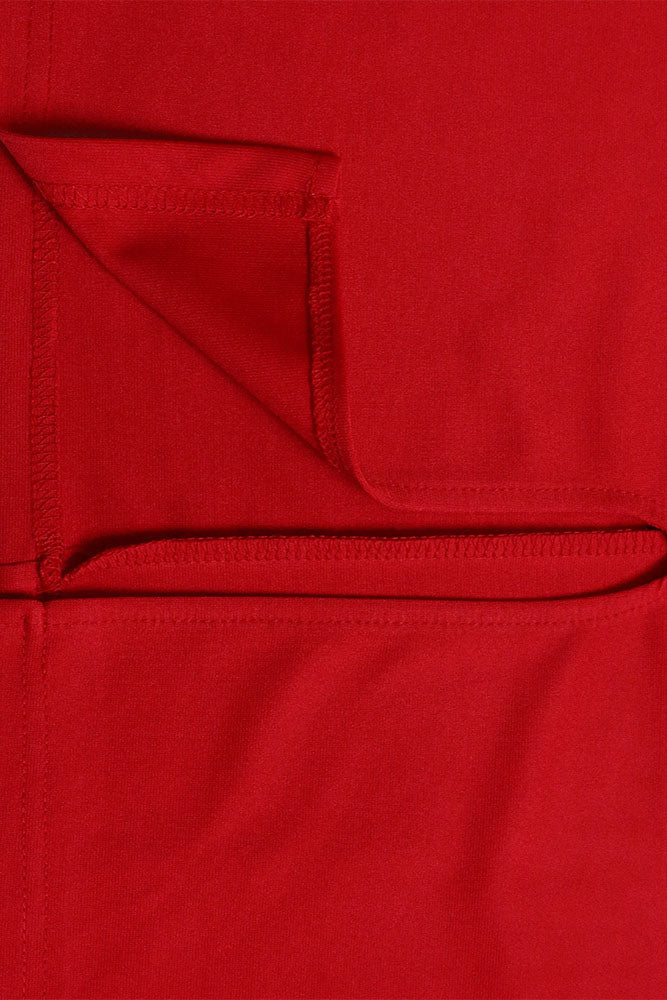 V-Neck Patchwork One-Step Skirt Dress Lavish Daily