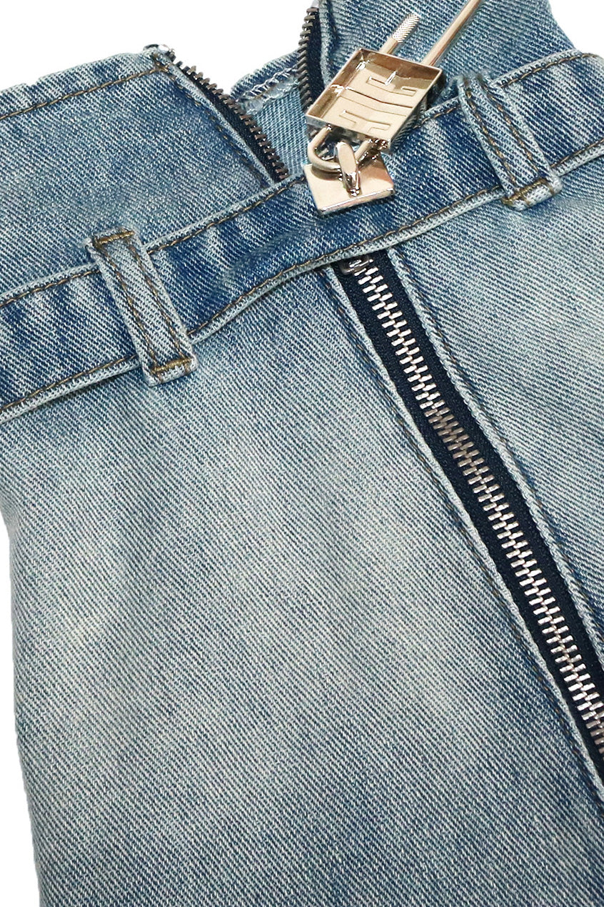 Denim Dress with Leg Warmers Lavish Daily