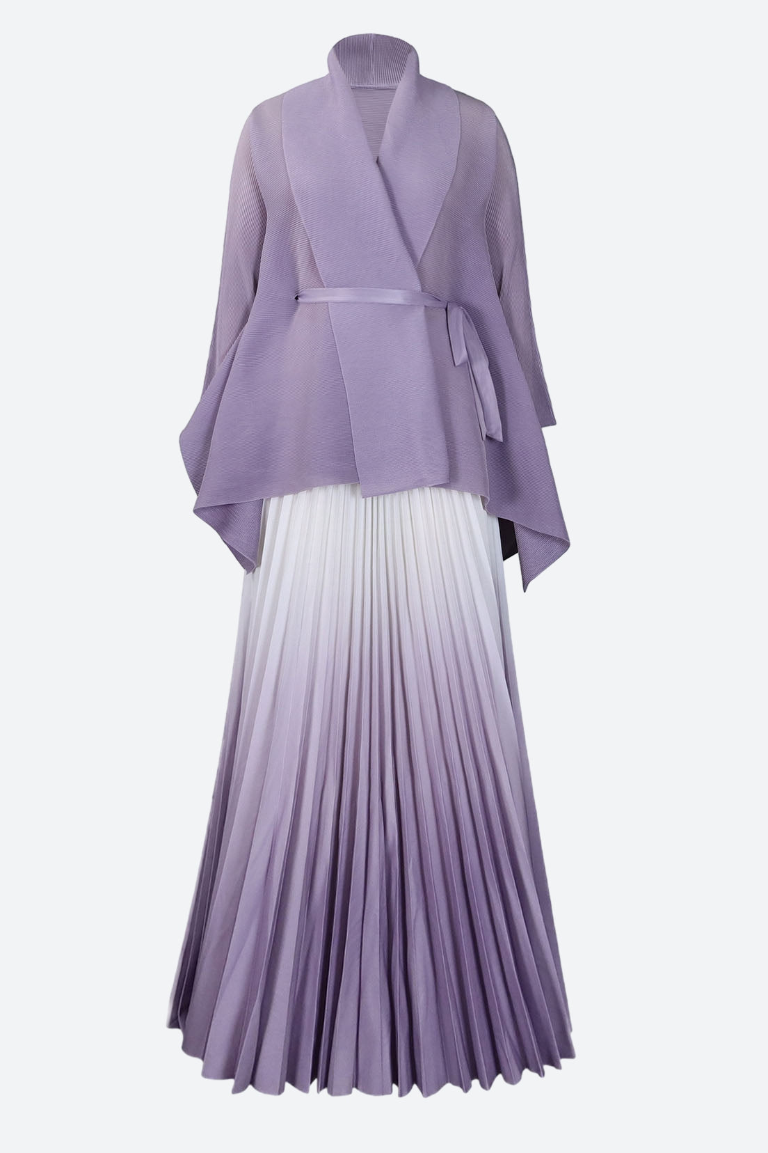 Gradient Batwing Sleeve Top and Skirt Set Lavish Daily