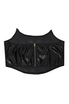 Corset Cutout PU Leather Cargo Set Lavish Daily