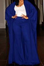 2-Piece Batwing Kimono & Wide-Leg Trouser Set Lavish Daily