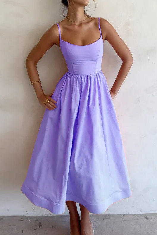 Vibrant Suspender Dress Lavish Daily