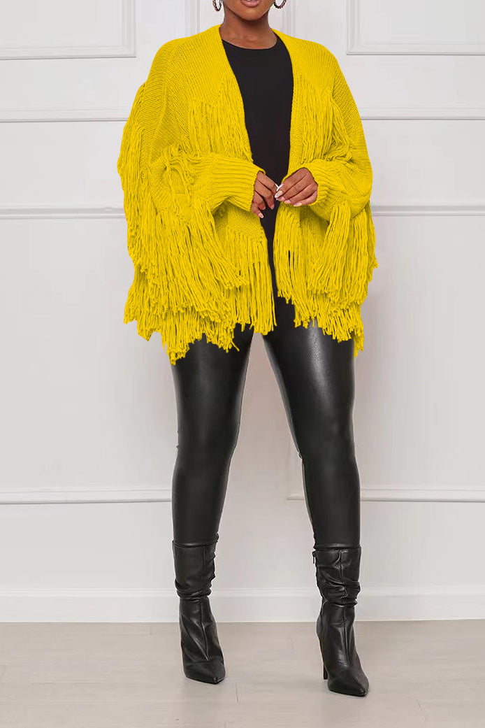 Short Fringe Sweater Lavish Daily