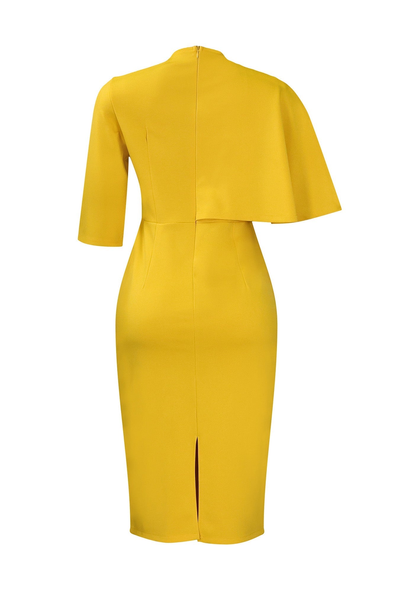 Elegant Ruffle Overlay Bodycon Midi Dress Lavish Daily