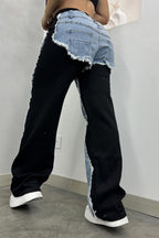 Patchwork Denim Jeans Lavish Daily