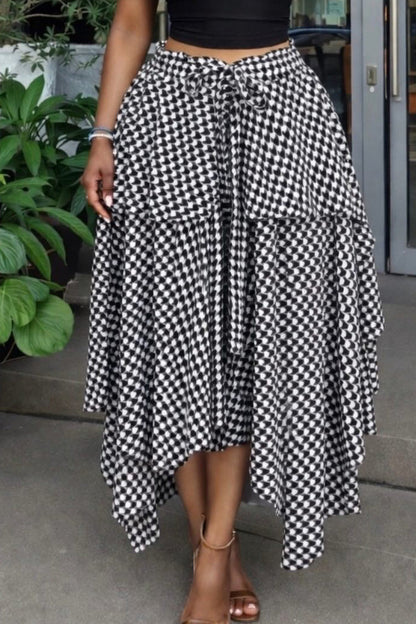 Layered Asymmetrical Handkerchief Skirt Lavish Daily