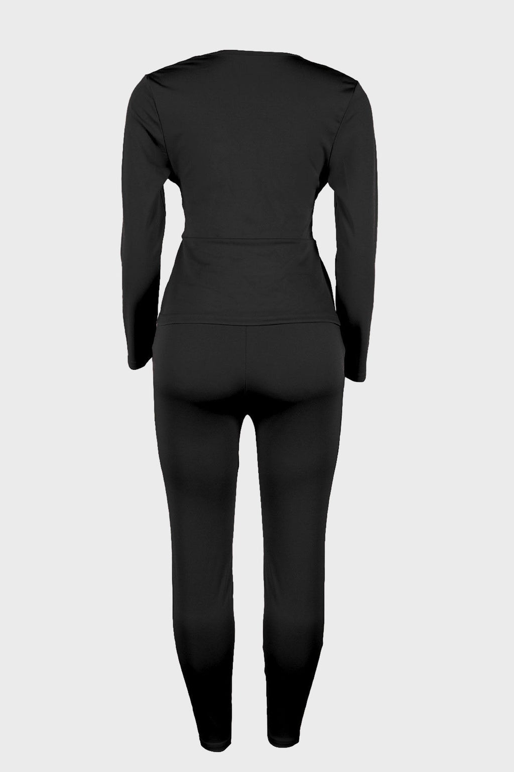 Deep V Neck Long Sleeve Two Pieces Lavish Daily