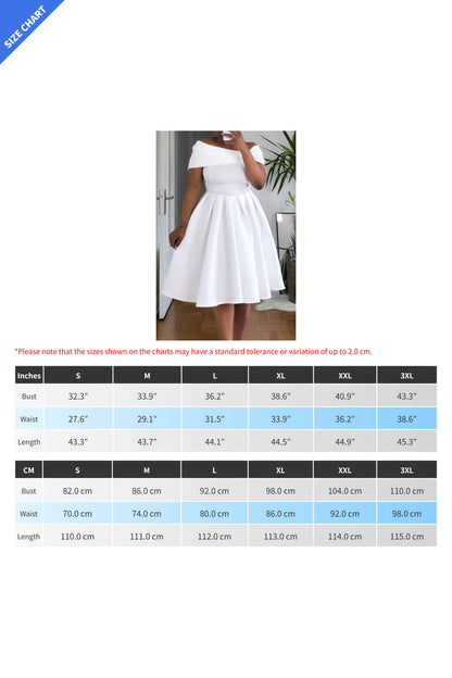 Off-Shoulder Fit & Flare Midi Dress Lavish Daily