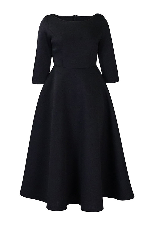 Elegant Solid Color A-Line Evening Dress Lavish Daily