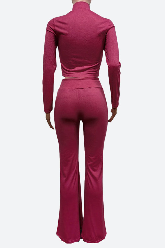 Stretch Long Sleeve Top and Pant set Lavish Daily