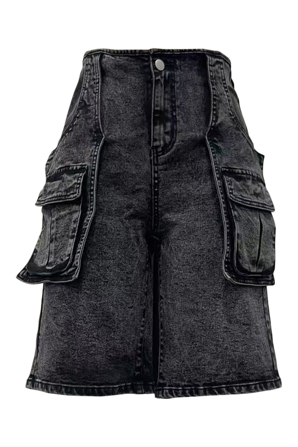 Retro Cargo Denim Shorts Lavish Daily