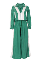 Color-Block Windbreaker & Wide-Leg Set Lavish Daily
