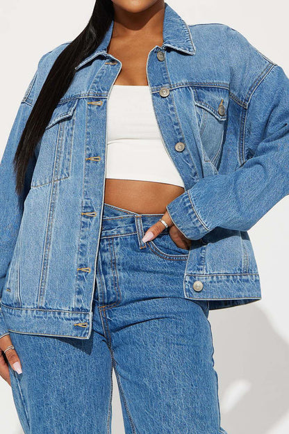 Denim Trucker Jacket Lavish Daily