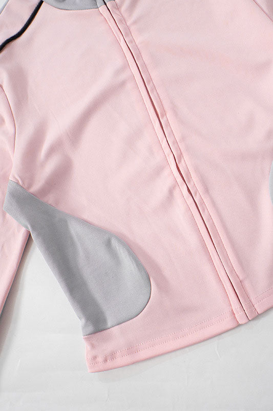 Zip-up Long Sleeve Drawstring Low Rise Pant set Lavish Daily