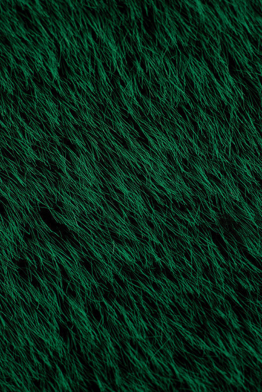 Solid Faux Fur Sleeveless Vest Lavish Daily