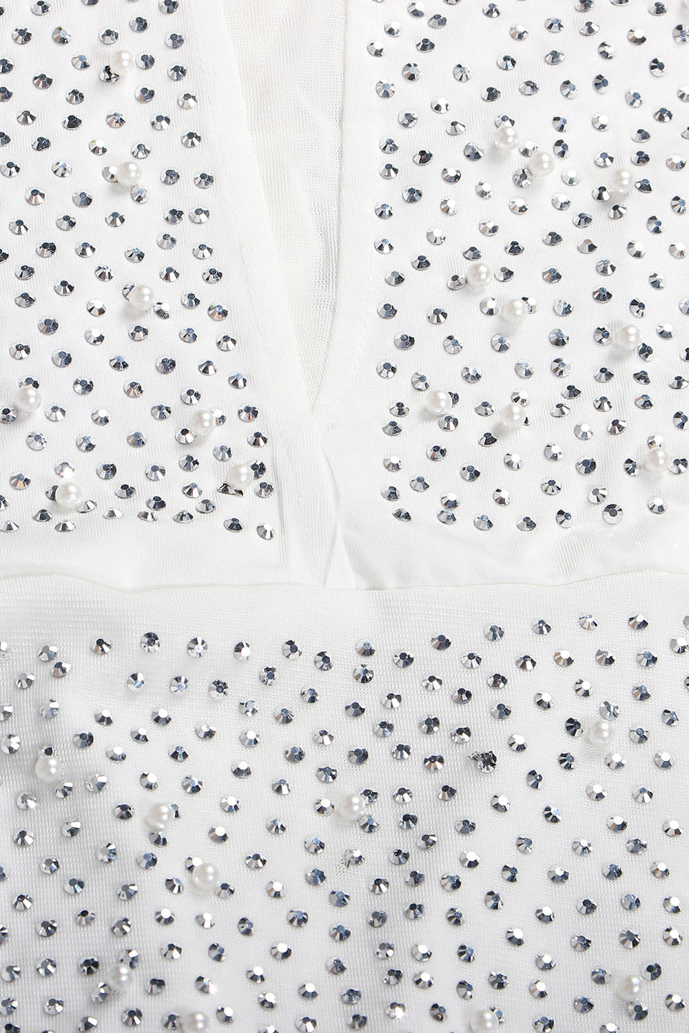 Mesh Diamond Rhinestone Mini Dress Lavish Daily