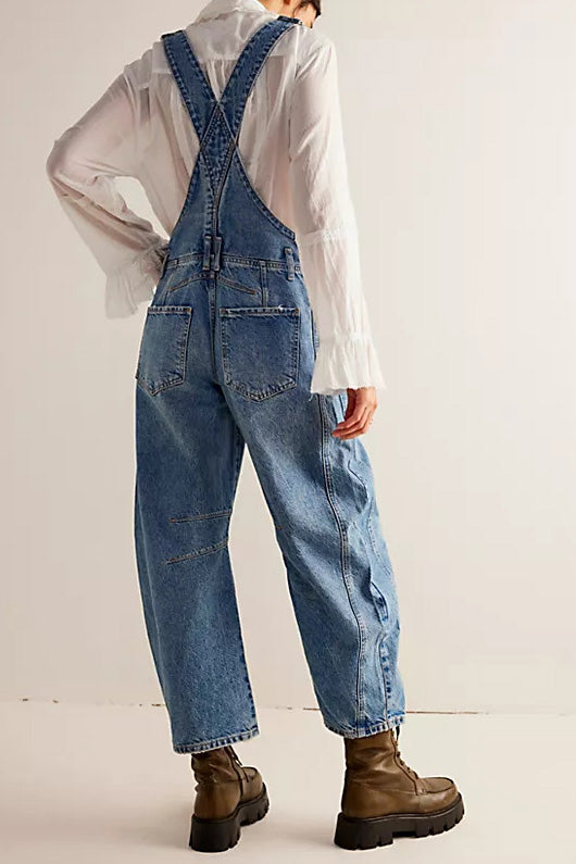 Vintage Washed Loose Fit Overalls Jumpsuit Lavish Daily