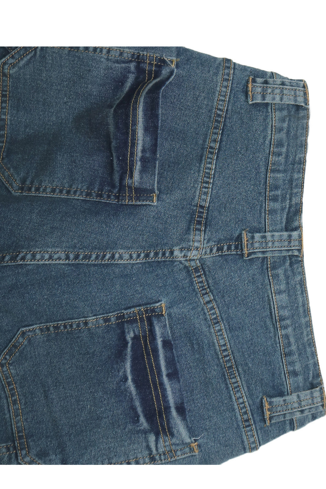 Vintage Wash Straight Leg Blue Jeans Lavish Daily
