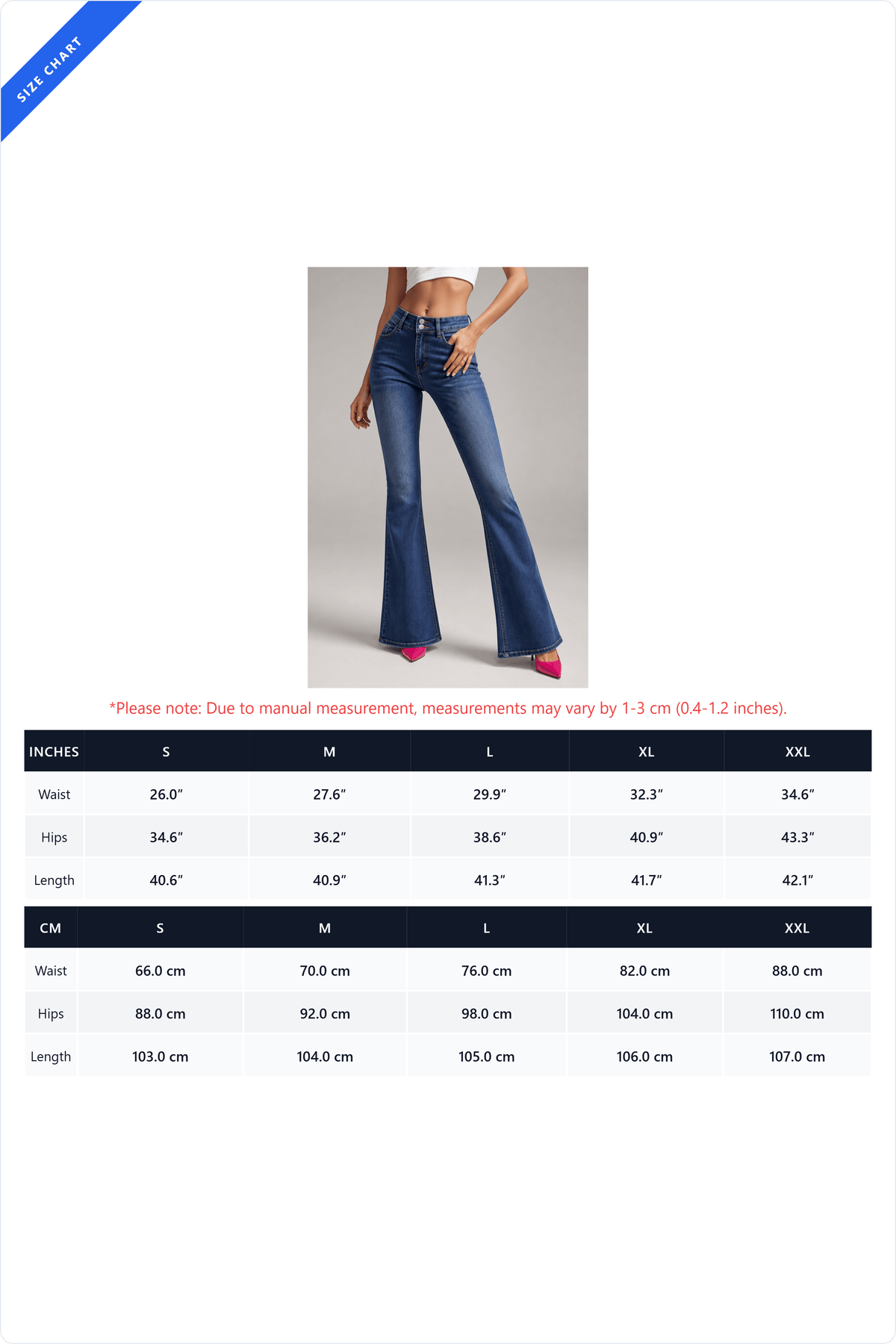 High Rise Double Button Flare Jeans Lavish Daily