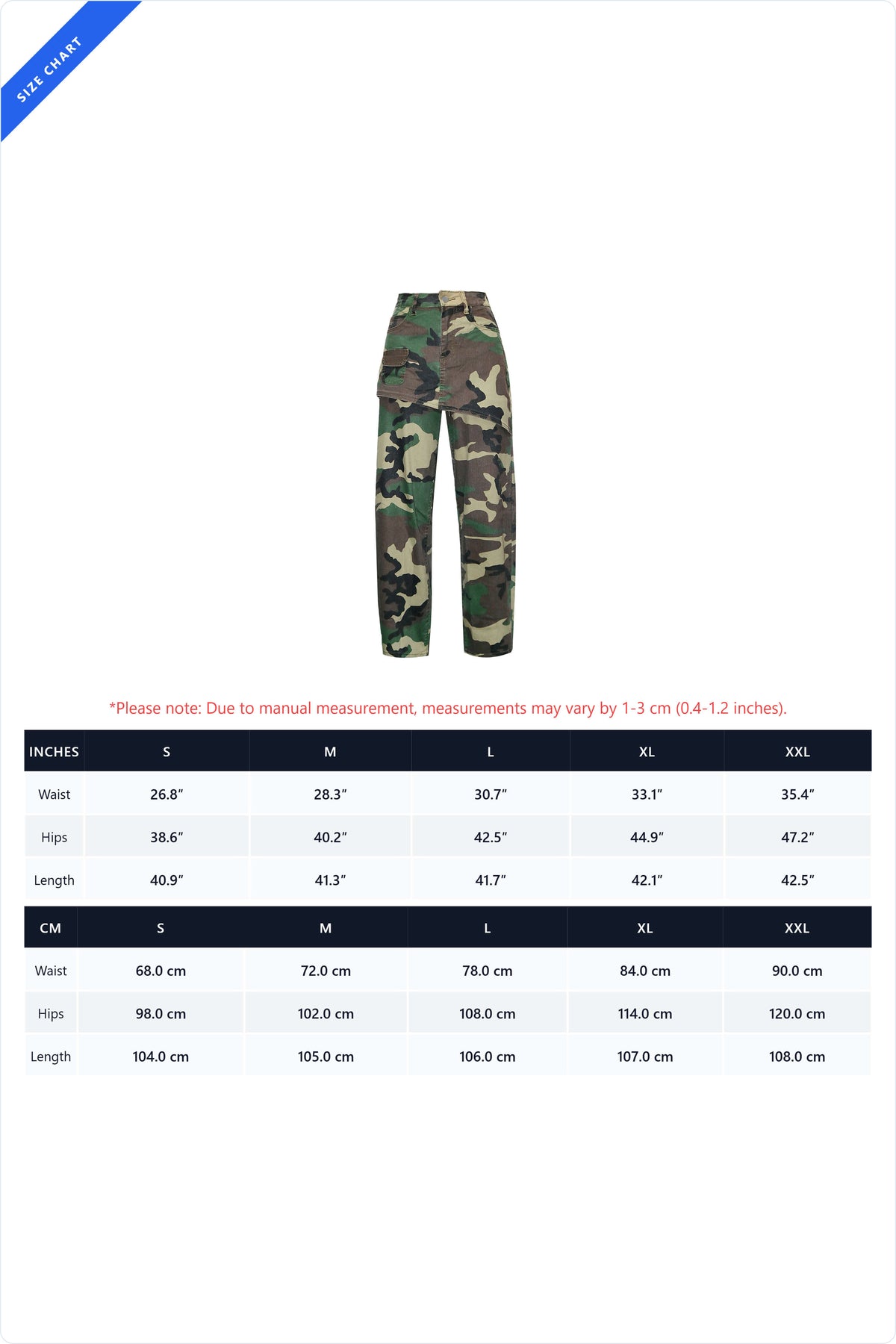 Camo Asymmetrical Skirt Overlay Wide Leg Pants Lavish Daily