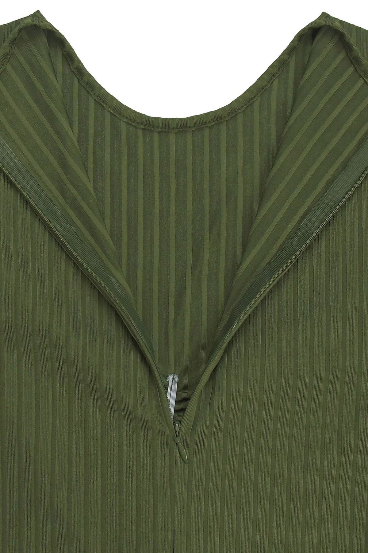 Ribbed Cutout Long-Sleeve Flared Jumpsuit Lavish Daily