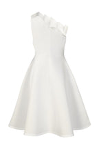 Pleated Asymmetric Cut Long Dress Lavish Daily