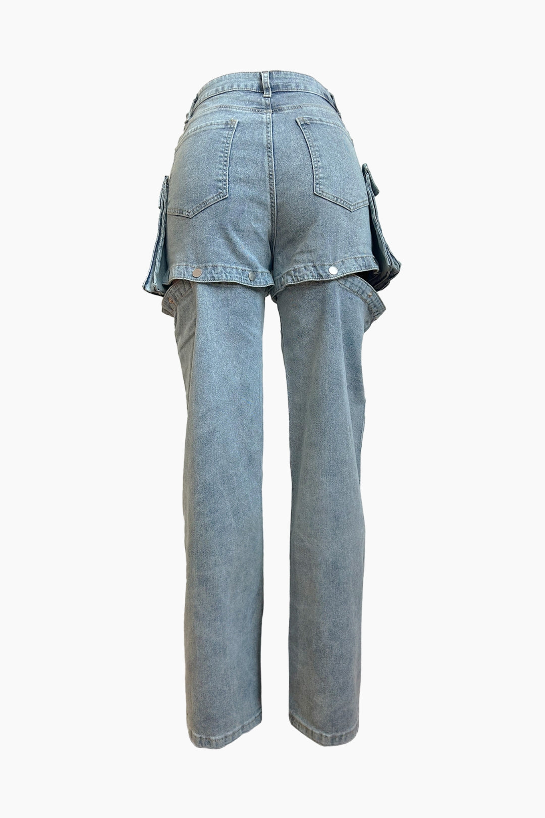Detachable Cargo Jeans Lavish Daily