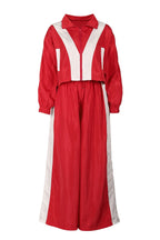 Color-Block Windbreaker & Wide-Leg Set Lavish Daily