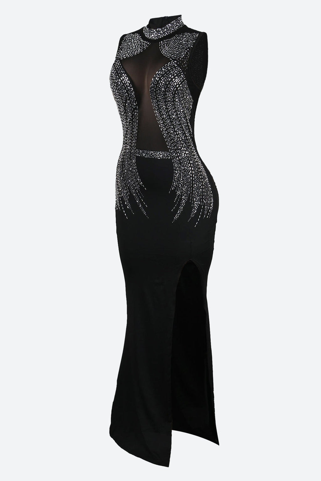 Turtleneck Sequin Bridal Dress Lavish Daily