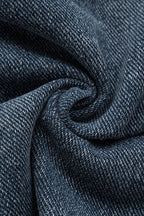 Denim Polo Collar Short Top Coat Lavish Daily