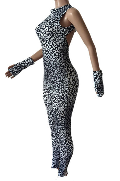 Leopard Skinny Jumpsuit Lavish Daily