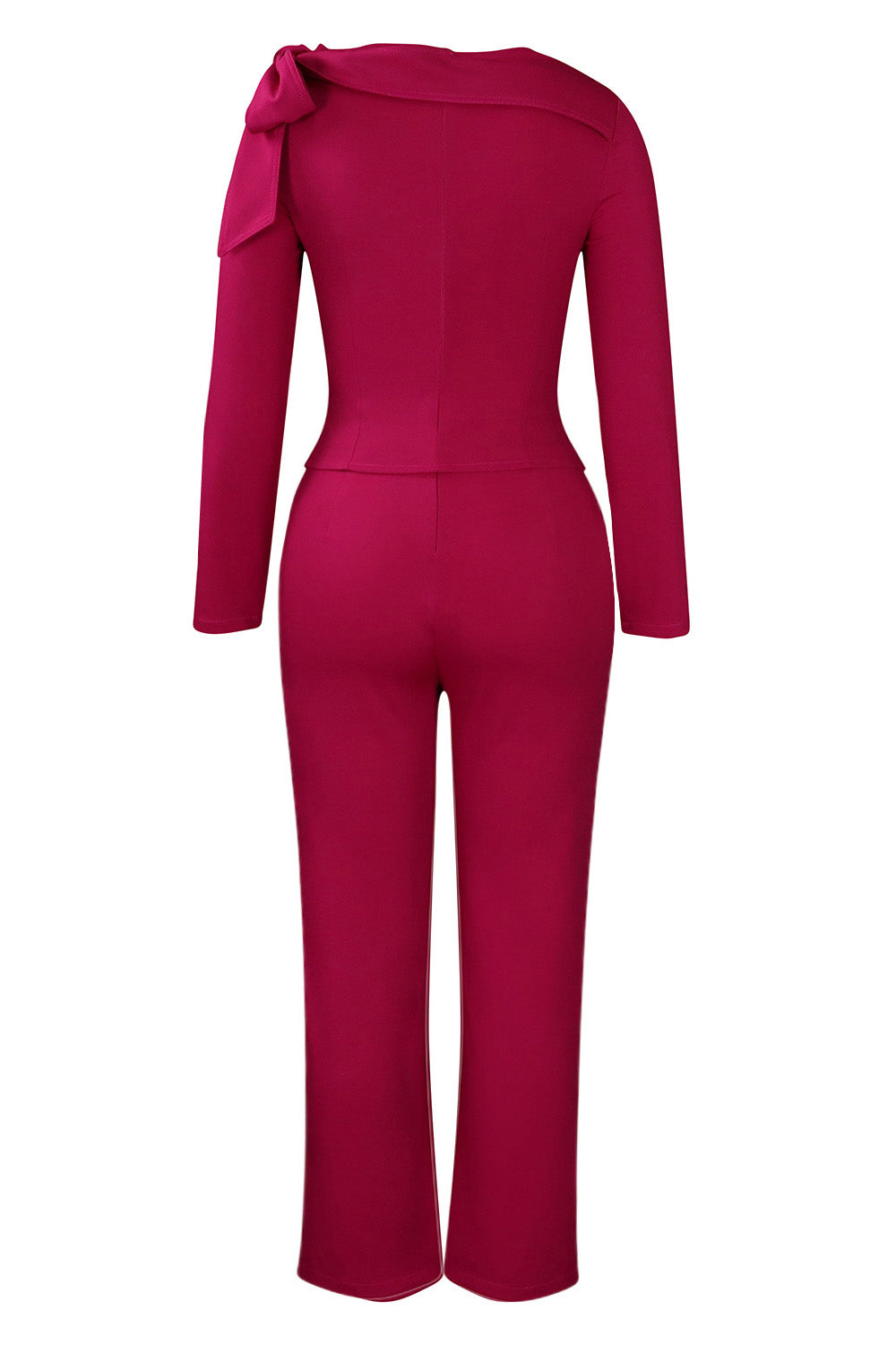 Solid Color Long Sleeve Top & Pants Set Lavish Daily