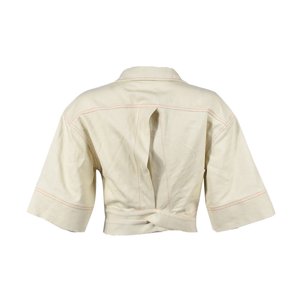 Midriff Crop Top Jacket Lavish Daily