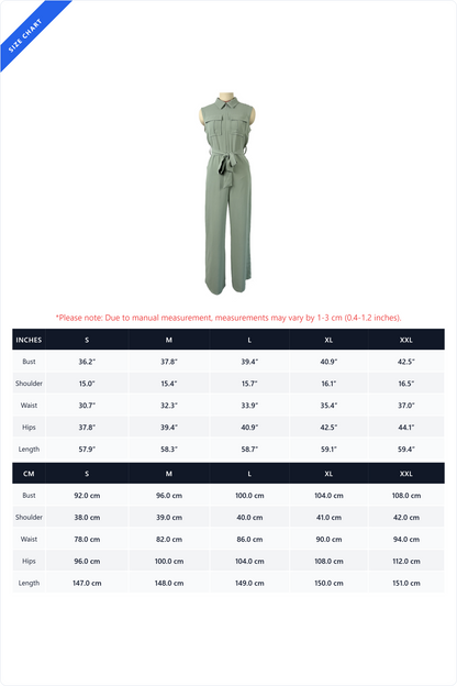 Collared Wide Leg Jumpsuit Lavish Daily
