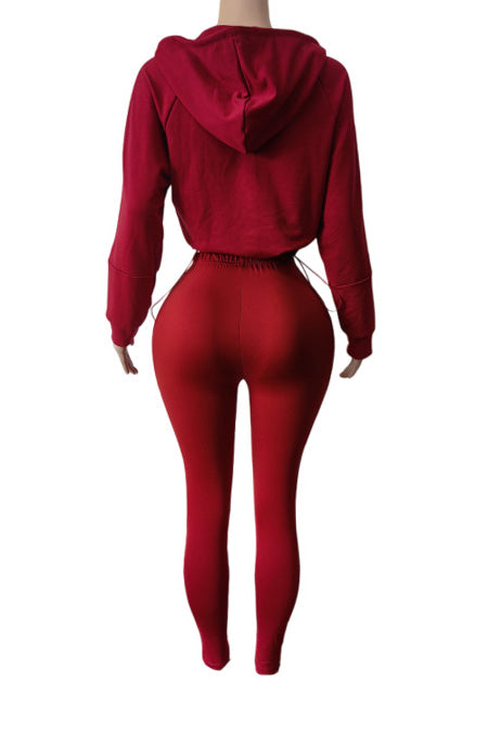 Zip Hoodie High Waist Leggings Set Lavish Daily