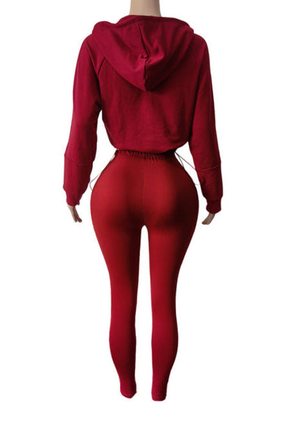 Zip Hoodie High Waist Leggings Set Lavish Daily