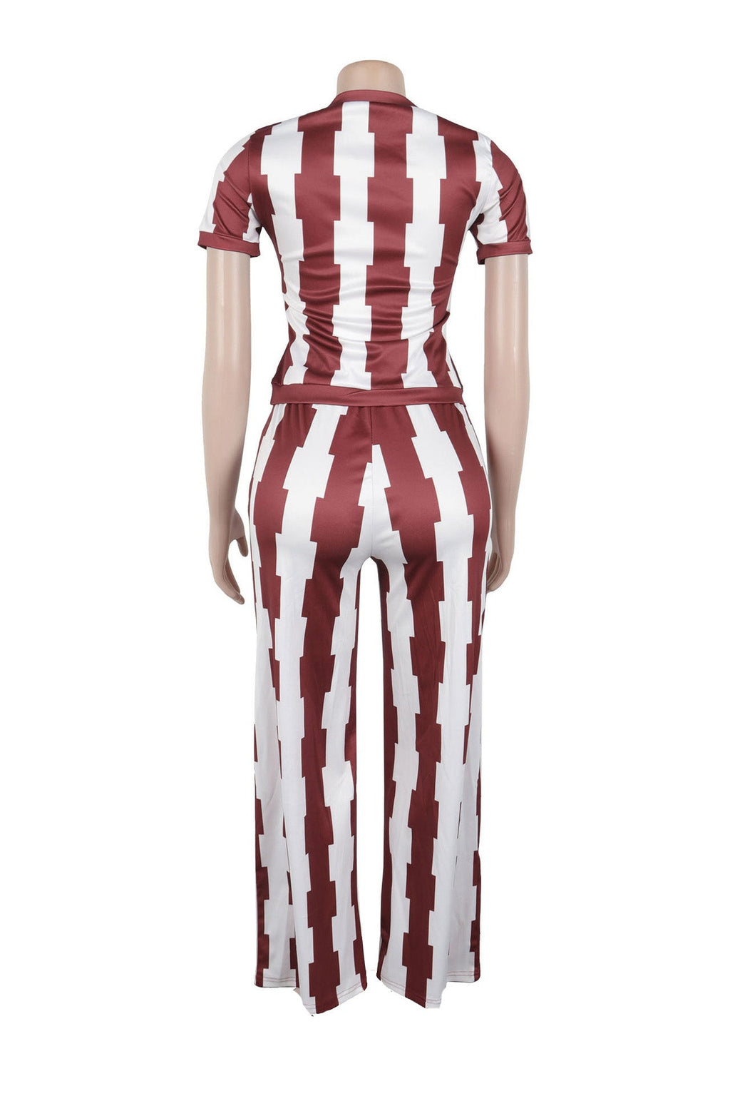 Slim Fit Wide-Leg Printed Set Lavish Daily