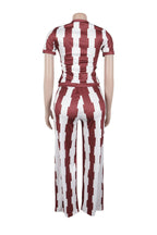 Slim Fit Wide-Leg Printed Set Lavish Daily