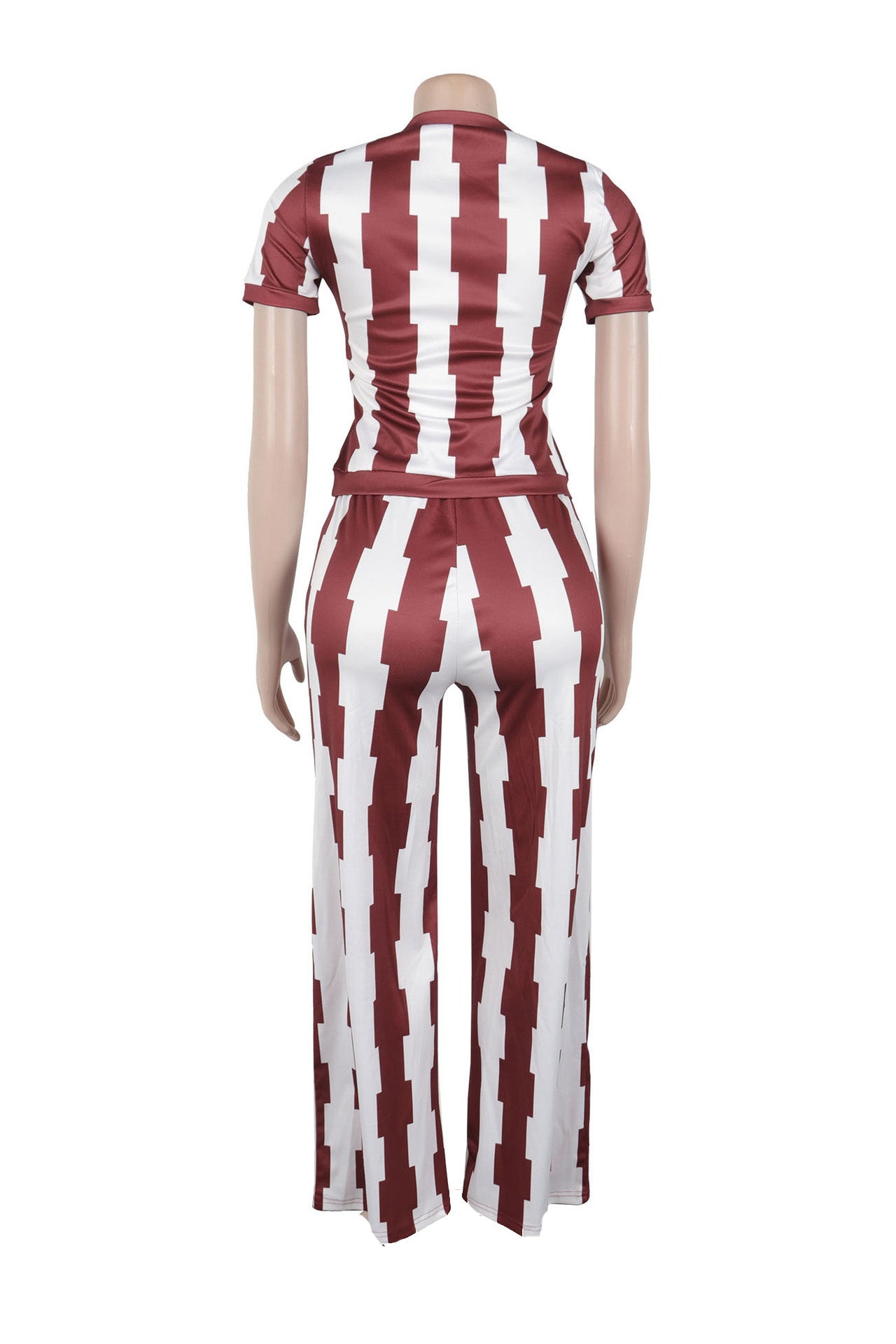 Slim Fit Wide-Leg Printed Set Lavish Daily