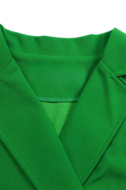 Solid Color Button Lapel Tight Dress Lavish Daily
