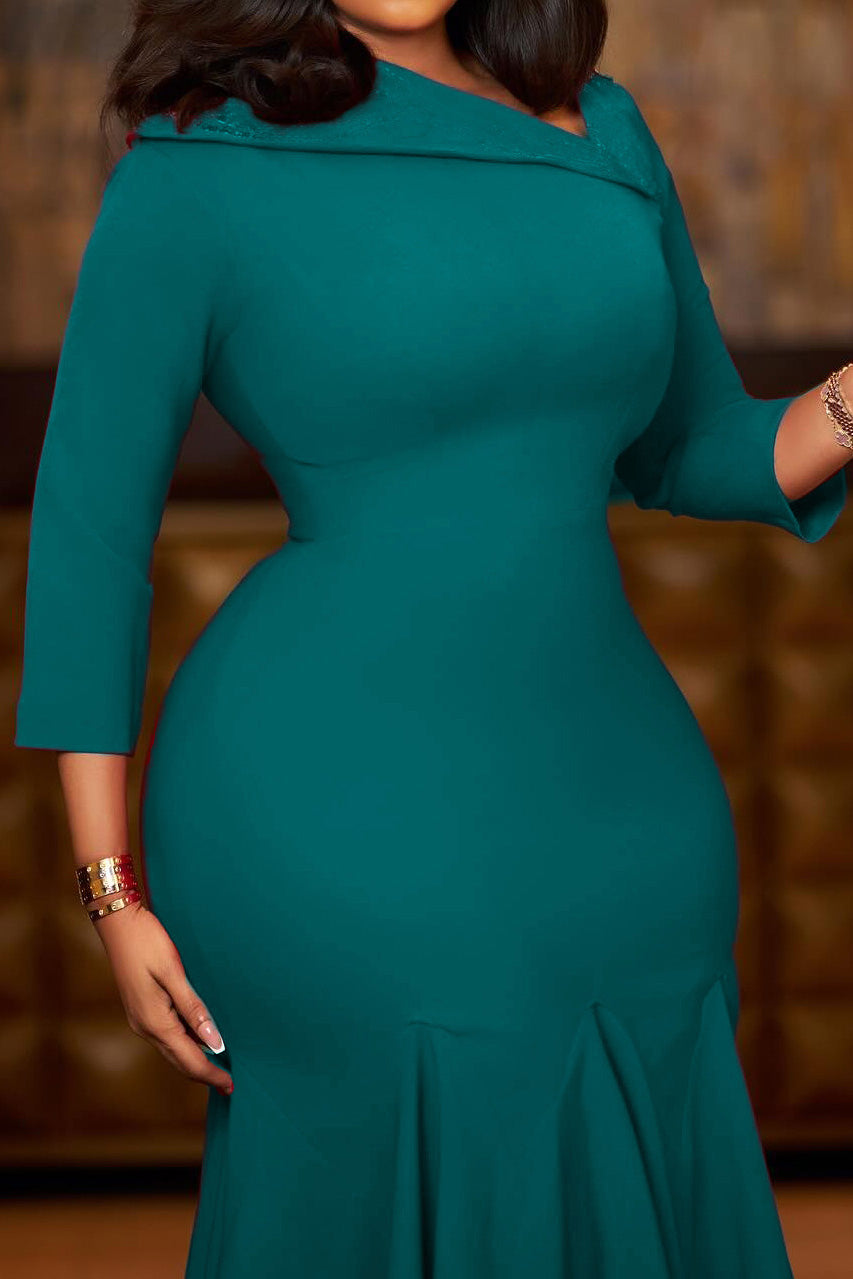 Asymmetrical High-Waist Mermaid Dress Lavish Daily