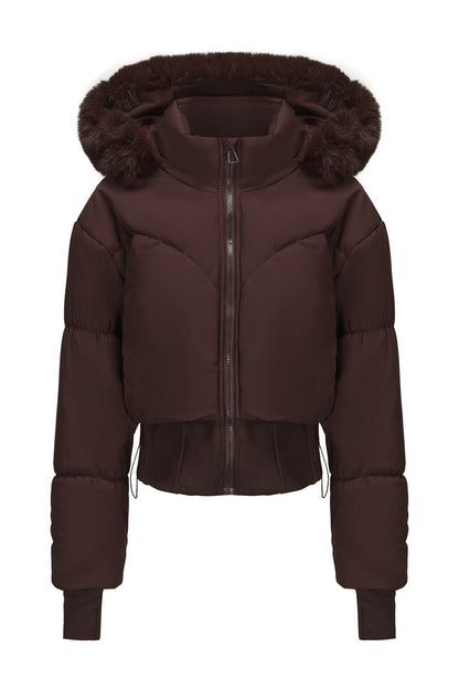 Vintage Short Down Jacket Lavish Daily