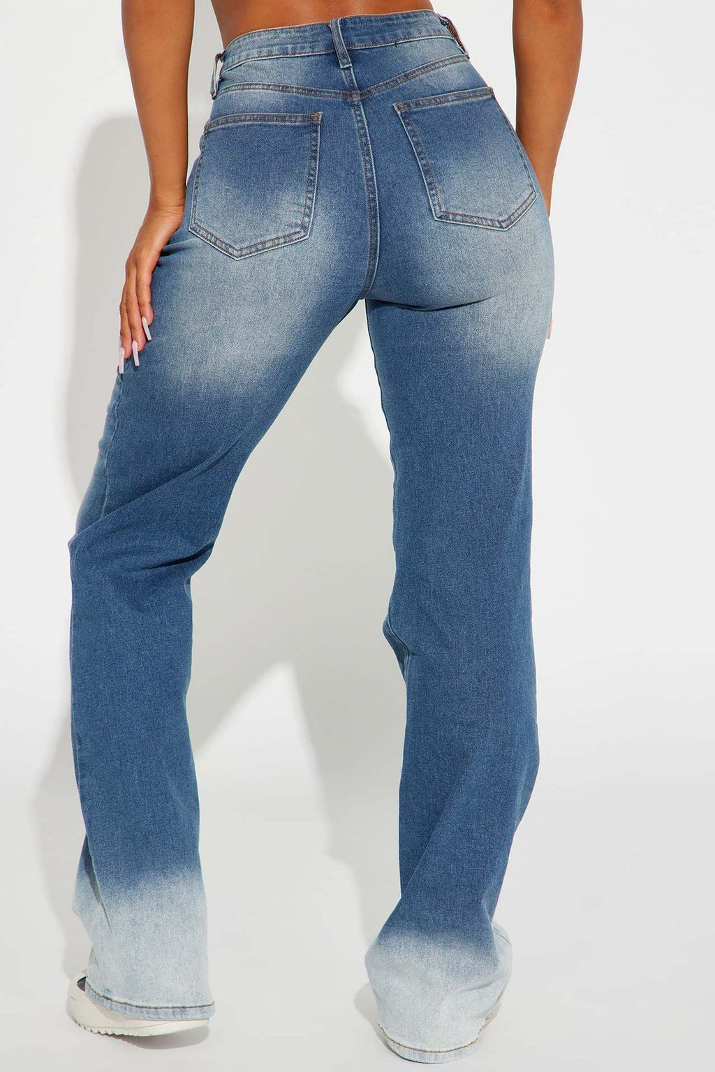 Pocketed Button Straight Jeans Lavish Daily