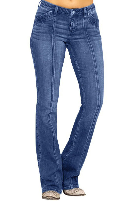Low-Rise Bootcut Jeans Lavish Daily