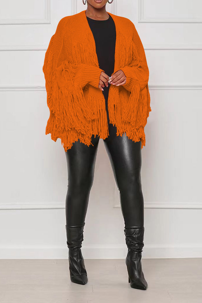 Short Fringe Sweater Lavish Daily