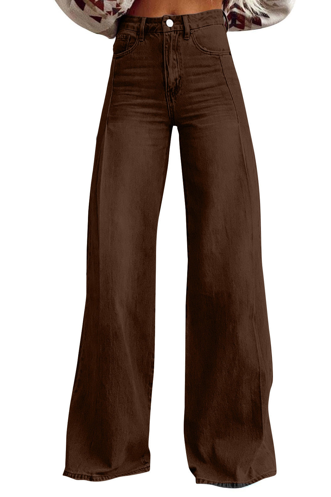 Vintage High Waist Wide Leg Floor Length Jeans Lavish Daily