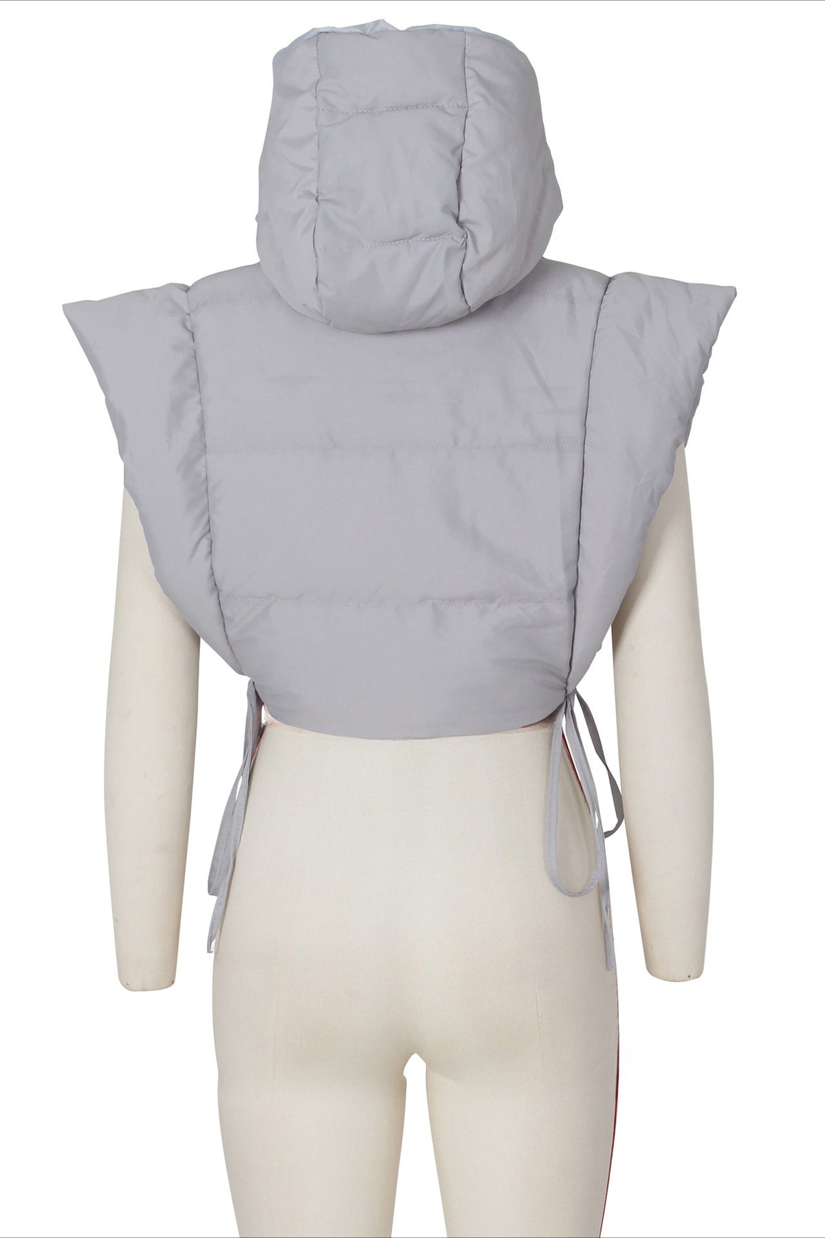 Self Tie Puffer Vest Lavish Daily